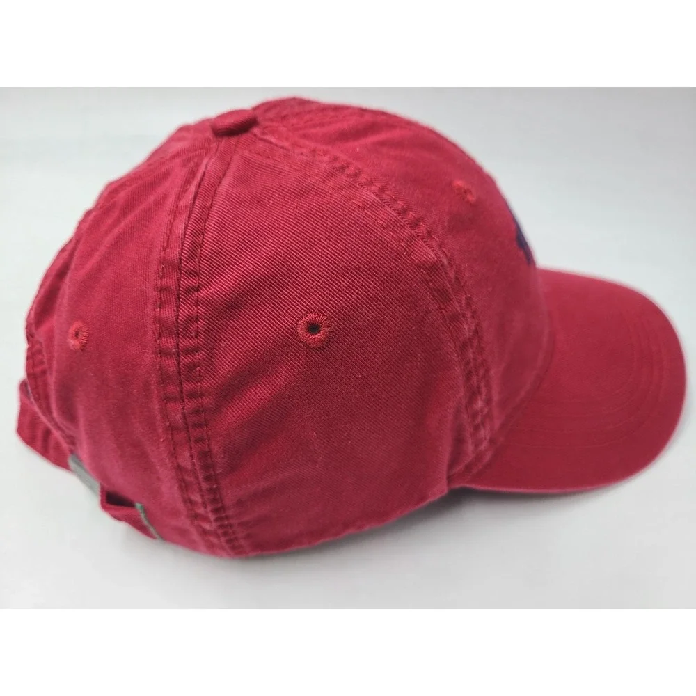 Tommy Hilfiger Est 1985 Strapback Adjustable (Fits Small) Hat Cap Cotton Dad Red